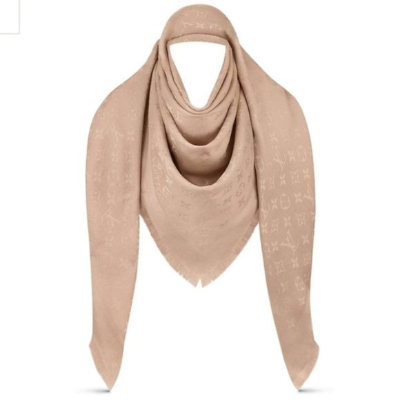 100% Auth Louis Vuitton Shine Monogram Shawl New - Picture 8 of 9